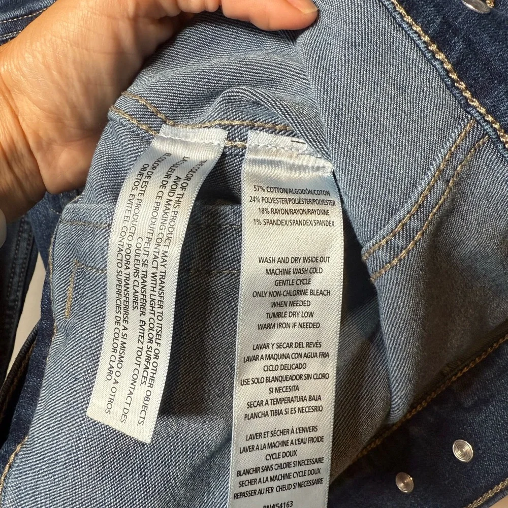 Calvin Klein Tucker Denim Blue Women's Jacket. Size S - Picture 9 of 9